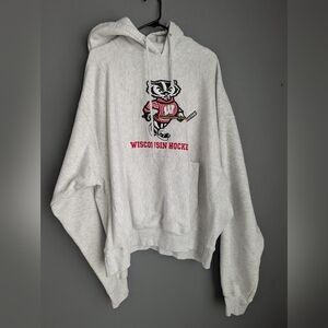 Signature concepts cotton hooded sweatshirt Wisconsin Badgers hockey team 2XL